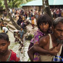 غرق 11 طفلا من الروهینجا أثناء هروبهم من العنف فی میانمار - Rohingya_UN0126240