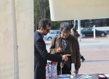 The exhibition station representing Iranian-based NGO's in Geneva, Palace of Nations - exhibition geneva 4