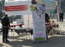 The exhibition station representing Iranian-based NGO's in Geneva, Palace of Nations - exhibition geneva 7