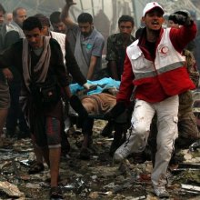  humanitarian - UN: Yemeni Officials Indicate Over 140 Killed in Airstrike